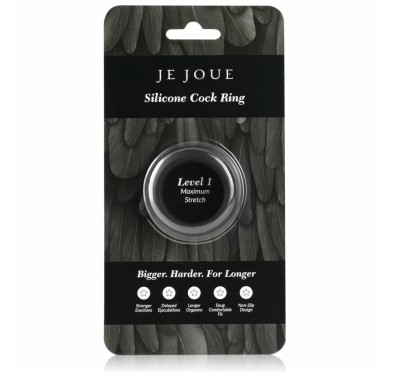 Pierścień erekcyjny - Je Joue Silicone C-Ring Maximum Stretch Black